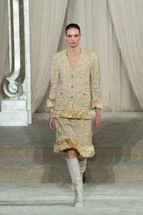 PFW Chanel Runway AM A model walks the runway during the Chanel Haute Couture Fall Winter 2025 2026 show as part of Paris Fashion Week in Paris, France on July 08, 2025. Photo by Aurore Marechal ABACAPRESS.COM Paris France  Copyright: xMarechalxAurore ABACAx