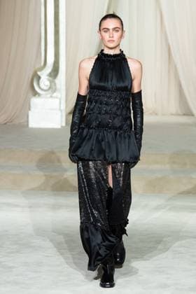PFW Chanel Runway AM A model walks the runway during the Chanel Haute Couture Fall Winter 2025 2026 show as part of Paris Fashion Week in Paris, France on July 08, 2025. Photo by Aurore Marechal ABACAPRESS.COM Paris France  Copyright: xMarechalxAurore ABACAx