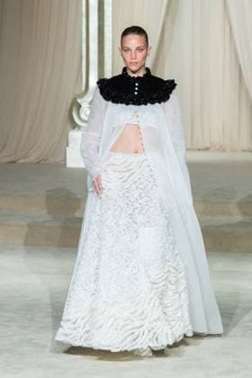 PFW Chanel Runway AM A model walks the runway during the Chanel Haute Couture Fall Winter 2025 2026 show as part of Paris Fashion Week in Paris, France on July 08, 2025. Photo by Aurore Marechal ABACAPRESS.COM Paris France  Copyright: xMarechalxAurore ABACAx