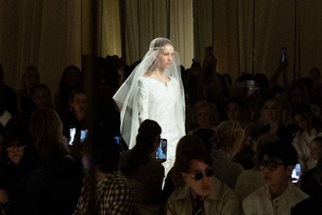 PFW Chanel Runway AM A model walks the runway during the Chanel Haute Couture Fall Winter 2025 2026 show as part of Paris Fashion Week in Paris, France on July 08, 2025. Photo by Aurore Marechal ABACAPRESS.COM Paris France  Copyright: xMarechalxAurore ABACAx