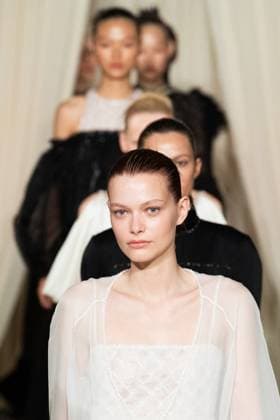 PFW Chanel Runway AM Models walk the runway during the Chanel Haute Couture Fall Winter 2025 2026 show as part of Paris Fashion Week in Paris, France on July 08, 2025. Photo by Aurore Marechal ABACAPRESS.COM Paris France  Copyright: xMarechalxAurore ABACAx