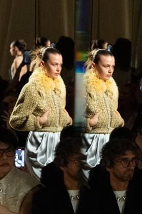 PFW Chanel Runway AM A model walks the runway during the Chanel Haute Couture Fall Winter 2025 2026 show as part of Paris Fashion Week in Paris, France on July 08, 2025. Photo by Aurore Marechal ABACAPRESS.COM Paris France  Copyright: xMarechalxAurore ABACAx