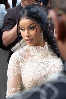 PFW ASHI Outside Arrivals NB Cardi B arriving at the ASHI show as part of Haute Couture Fashion Week on July 08, 2025 in Paris, France. Photo by Nasser Berzane ABACAPRESS.COM Paris France  Copyright: xBerzanexNasser ABACAx