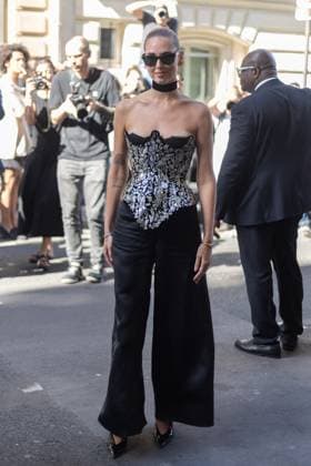 PFW ASHI Outside Arrivals NB Chiara Ferragni arriving at the ASHI show as part of Haute Couture Fashion Week on July 08, 2025 in Paris, France. Photo by Nasser Berzane ABACAPRESS.COM Paris France  Copyright: xBerzanexNasser ABACAx