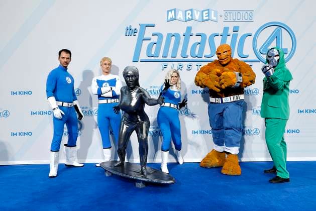 Cosplayers at The Fantastic Four First Steps movie premiere and fan event on 8 07 2025 at the Center am Potsdamer Platz in Berlin The Fantastic Four movie premiere in Berlin