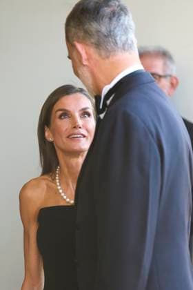 08-07-2025 Madrid Queen Letizia and King Felipe attend the 105th edition of the Mariano de Cavia, Luca de Tena and Mingote ABC journalism awards in Madrid. No Spain Â  Copyright: xPPEx
