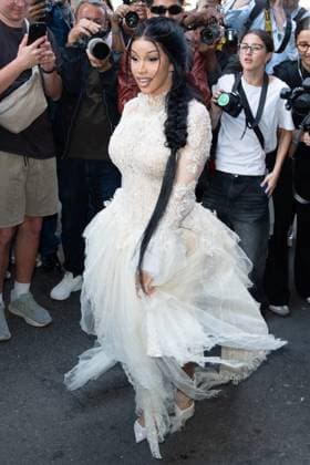 PFW Ashi Studio Arrivals AM Cardi B attending the Ashi Studio Haute Couture Fall Winter 2025 2026 show as part of Paris Fashion Week in Paris, France on July 08, 2025. Photo by Aurore Marechal ABACAPRESS.COM Paris France  Copyright: xMarechalxAurore ABACAx