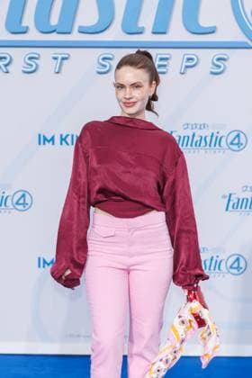 Fan Event The Fantastic 4 First Steps Sarah Foxx at the fan event for the theatrical release of The Fantastic 4 First Steps at the Das Center formerly Sony Center on 08 07 2025 in Berlin Copyright: xEventpressxKochanx