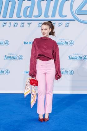 Fan Event The Fantastic 4 First Steps Sarah Foxx at the fan event for the theatrical release of The Fantastic 4 First Steps at the Das Center formerly Sony Center on 08 07 2025 in Berlin Copyright: xEventpressxKochanx