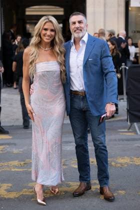 PFW - Georgio Armani Outside Arrivals Marcella Raneri and Daniel Nutkis attend the Georgio Armani Haute Couture Fall Winter 2025 2026 show as part of Paris Fashion Week on July 08, 2025 in Paris, France. Photo by Laurent Zabulon ABACAPRESS.COM Paris France  Copyright: xZabulonxLaurent ABACAx