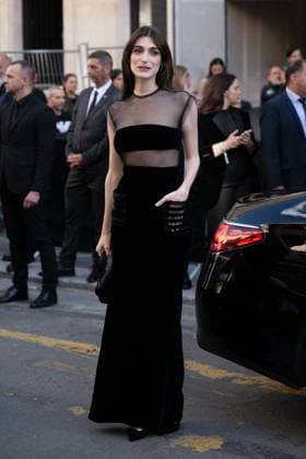 PFW - Georgio Armani Outside Arrivals Pilar Fogliati attends the Georgio Armani Haute Couture Fall Winter 2025 2026 show as part of Paris Fashion Week on July 08, 2025 in Paris, France. Photo by Laurent Zabulon ABACAPRESS.COM Paris France  Copyright: xZabulonxLaurent ABACAx