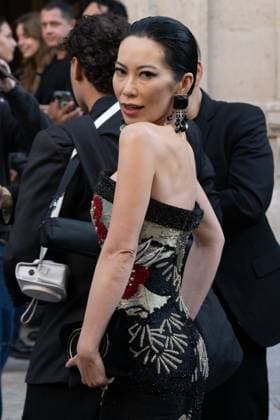 PFW - Georgio Armani Outside Arrivals Christine Chiu attends the Georgio Armani Haute Couture Fall Winter 2025 2026 show as part of Paris Fashion Week on July 08, 2025 in Paris, France. Photo by Laurent Zabulon ABACAPRESS.COM Paris France  Copyright: xZabulonxLaurent ABACAx