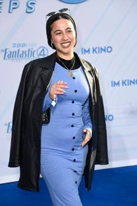 Tua El Fawwal at the fan event for the movie The Fantastic Four First Steps at Das Center Berlin, 08 07 2025 Foto:xN.xKubelkax xFuturexImagex fantastic_5799