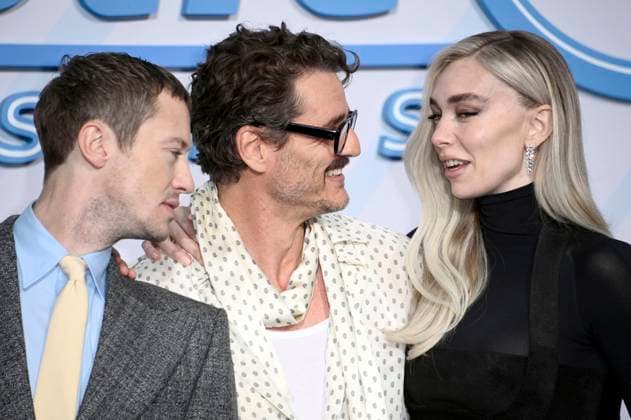 Joseph Quinn, Pedro Pascal and Vanessa Kirby at the fan event for the movie The Fantastic Four First Steps at Das Center Berlin, 08 07 2025 Foto:xN.xKubelkax xFuturexImagex fantastic_5861