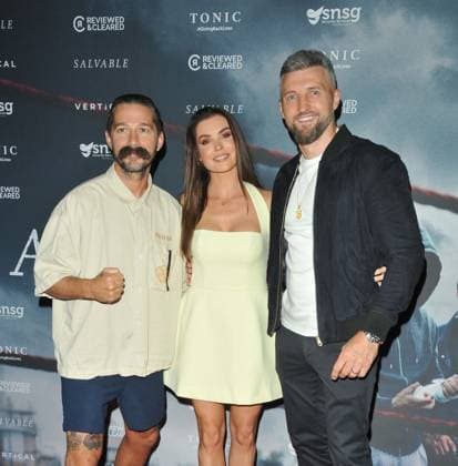 Salvable UK film premiere, London Shia LaBeouf, Rachael Cordingley and Carl Froch at the Salvable UK film premiere, Curzon Soho, Shaftesbury Avenue, on Tuesday 08 July 2025 in London, England, UK. CAP CAN CAN London Great Britain UK Copyright: xCanxNguyen CapitalxPicturesx
