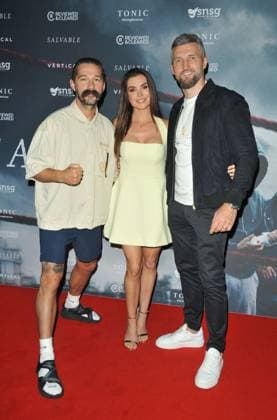 Salvable UK film premiere, London Shia LaBeouf, Rachael Cordingley and Carl Froch at the Salvable UK film premiere, Curzon Soho, Shaftesbury Avenue, on Tuesday 08 July 2025 in London, England, UK. CAP CAN CAN London Great Britain UK Copyright: xCanxNguyen CapitalxPicturesx