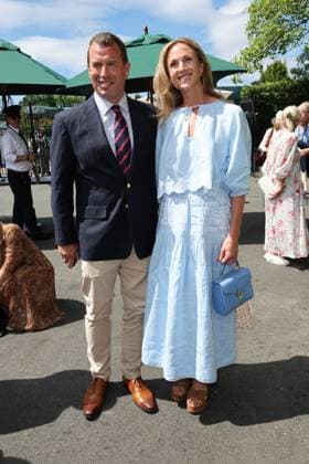 . 09 07 2025. London, United Kingdom. Peter Phillips and Harriet Sperling arriving on day ten of the Wimbledon Tennis Championships in London.  xStephenxLockx xi-Imagesx IIM-26087-0003