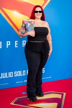 Superman Premiere, Madrid, Spain - 8 Jul 2025 Andrea Compton attends to Superman Premiere at Capitol Cinema on July 8, 2025 in Madrid, Spain. (Credit: Miguel Escavias Alfa Images) Madrid Capitol Cinema Madrid Spain Copyright: x x2025xMiguelxEscavias AlfaxImagesx