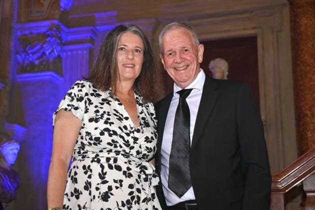 Fritz EGNER with his wife Katrin Award of the Bavarian Order of Merit in the Antiquariat of the Residenz in Munich on 09 07 2025