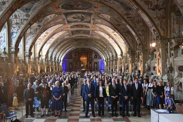 Overview Hall,Antiquariat Bavarian Order of Merit Award Ceremony in the Antiquariat of the Residence in Munich on 09 07 2025