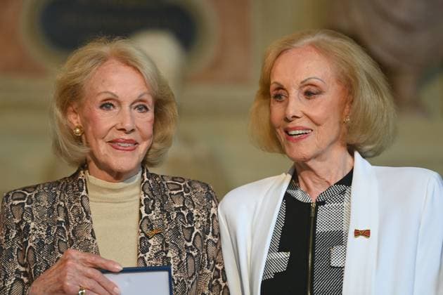 Alice and Ellen KESSLER The Kessler Twins Award of the Bavarian Order of Merit at the Antiquariat of the Residenz in Munich on 09 07 2025