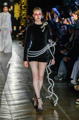 PFW - Juana Martin Runway A model walks the runway during the Juana Martin Haute Couture Fall Winter 2025 2026 show as part of Paris Fashion Week on July 08, 2025 in Paris, France. Photo by Shootpix ABACAPRESS.COM Paris France  Copyright: xShootpix ABACAx