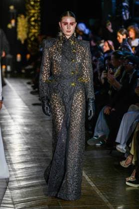 PFW - Juana Martin Runway A model walks the runway during the Juana Martin Haute Couture Fall Winter 2025 2026 show as part of Paris Fashion Week on July 08, 2025 in Paris, France. Photo by Shootpix ABACAPRESS.COM Paris France  Copyright: xShootpix ABACAx