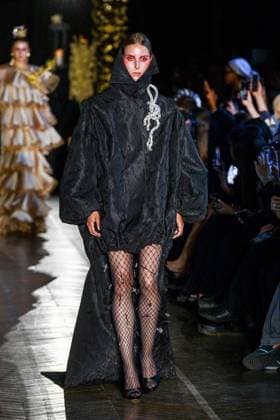 PFW - Juana Martin Runway A model walks the runway during the Juana Martin Haute Couture Fall Winter 2025 2026 show as part of Paris Fashion Week on July 08, 2025 in Paris, France. Photo by Shootpix ABACAPRESS.COM Paris France  Copyright: xShootpix ABACAx