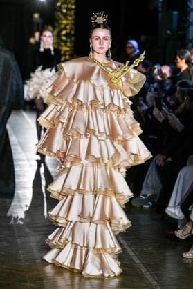 PFW - Juana Martin Runway A model walks the runway during the Juana Martin Haute Couture Fall Winter 2025 2026 show as part of Paris Fashion Week on July 08, 2025 in Paris, France. Photo by Shootpix ABACAPRESS.COM Paris France  Copyright: xShootpix ABACAx
