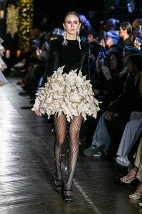 PFW - Juana Martin Runway A model walks the runway during the Juana Martin Haute Couture Fall Winter 2025 2026 show as part of Paris Fashion Week on July 08, 2025 in Paris, France. Photo by Shootpix ABACAPRESS.COM Paris France  Copyright: xShootpix ABACAx