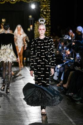 PFW - Juana Martin Runway A model walks the runway during the Juana Martin Haute Couture Fall Winter 2025 2026 show as part of Paris Fashion Week on July 08, 2025 in Paris, France. Photo by Shootpix ABACAPRESS.COM Paris France  Copyright: xShootpix ABACAx