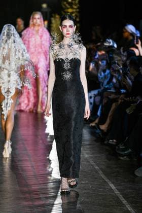 PFW - Juana Martin Runway A model walks the runway during the Juana Martin Haute Couture Fall Winter 2025 2026 show as part of Paris Fashion Week on July 08, 2025 in Paris, France. Photo by Shootpix ABACAPRESS.COM Paris France  Copyright: xShootpix ABACAx
