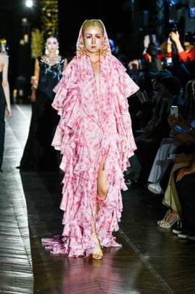 PFW - Juana Martin Runway A model walks the runway during the Juana Martin Haute Couture Fall Winter 2025 2026 show as part of Paris Fashion Week on July 08, 2025 in Paris, France. Photo by Shootpix ABACAPRESS.COM Paris France  Copyright: xShootpix ABACAx