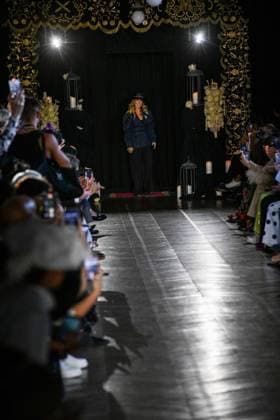 PFW - Juana Martin Runway Fashion designer Juana Martín waves the runway during the Juana Martin Haute Couture Fall Winter 2025 2026 show as part of Paris Fashion Week on July 8, 2025 in Paris, France. Photo by Shootpix ABACAPRESS.COM Paris France  Copyright: xShootpix ABACAx