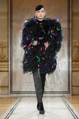(250709) -- PARIS, July 9, 2025 -- A model presents a creation from the haute couture Fall-Winter 2025 2026 collections by Giorgio Armani Prive during the Paris Haute Couture Week, in Paris, France, on July 8, 2025. ( Handout via Xinhua) FRANCE-PARIS-HAUTE COUTURE WEEK-GIORGIO ARMANI PRIVE MeetEurope 