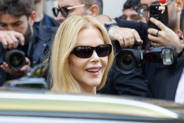 PFW Balenciaga Outside Arrivals NB Nicole Kidman arriving at the Balenciaga show as part of Haute Couture Fashion Week on July 09, 2025 in Paris, France. Photo by Nasser Berzane ABACAPRESS.COM Paris France  Copyright: xBerzanexNasser ABACAx