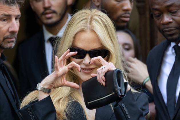 PFW Balenciaga Outside Arrivals NB Nicole Kidman arriving at the Balenciaga show as part of Haute Couture Fashion Week on July 09, 2025 in Paris, France. Photo by Nasser Berzane ABACAPRESS.COM Paris France  Copyright: xBerzanexNasser ABACAx