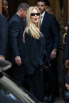 PFW Balenciaga Outside Arrivals NB Nicole Kidman arriving at the Balenciaga show as part of Haute Couture Fashion Week on July 09, 2025 in Paris, France. Photo by Nasser Berzane ABACAPRESS.COM Paris France  Copyright: xBerzanexNasser ABACAx