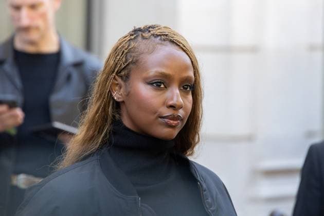 PFW Balenciaga Outside Arrivals NB Justine Skye arriving at the Balenciaga show as part of Haute Couture Fashion Week on July 09, 2025 in Paris, France. Photo by Nasser Berzane ABACAPRESS.COM Paris France  Copyright: xBerzanexNasser ABACAx