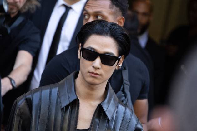PFW Balenciaga Outside Arrivals NB Juyeon of The Boyz arriving at the Balenciaga show as part of Haute Couture Fashion Week on July 09, 2025 in Paris, France. Photo by Nasser Berzane ABACAPRESS.COM Paris France  Copyright: xBerzanexNasser ABACAx