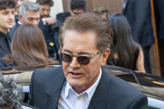 PFW Balenciaga Outside Arrivals NB Kyle MacLachlan arriving at the Balenciaga show as part of Haute Couture Fashion Week on July 09, 2025 in Paris, France. Photo by Nasser Berzane ABACAPRESS.COM Paris France  Copyright: xBerzanexNasser ABACAx