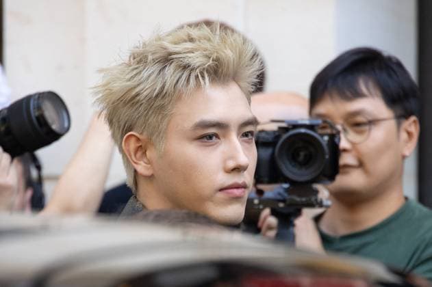 PFW Balenciaga Outside Arrivals NB Arthur Chen arriving at the Balenciaga show as part of Haute Couture Fashion Week on July 09, 2025 in Paris, France. Photo by Nasser Berzane ABACAPRESS.COM Paris France  Copyright: xBerzanexNasser ABACAx