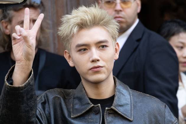 PFW Balenciaga Outside Arrivals NB Arthur Chen arriving at the Balenciaga show as part of Haute Couture Fashion Week on July 09, 2025 in Paris, France. Photo by Nasser Berzane ABACAPRESS.COM Paris France  Copyright: xBerzanexNasser ABACAx