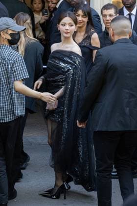 PFW Balenciaga Outside Arrivals NB Yang Chaoyue arriving at the Balenciaga show as part of Haute Couture Fashion Week on July 09, 2025 in Paris, France. Photo by Nasser Berzane ABACAPRESS.COM Paris France  Copyright: xBerzanexNasser ABACAx