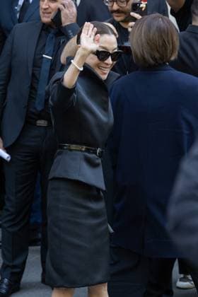 PFW Balenciaga Outside Arrivals NB Michelle Yeoh arriving at the Balenciaga show as part of Haute Couture Fashion Week on July 09, 2025 in Paris, France. Photo by Nasser Berzane ABACAPRESS.COM Paris France  Copyright: xBerzanexNasser ABACAx