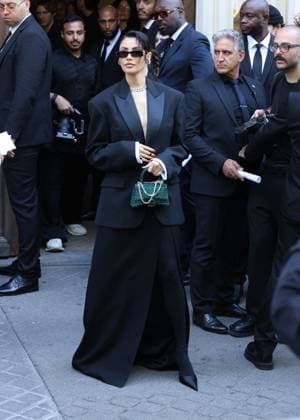 Oumaima Taleb Arrivals at Balenciaga Collection Haute Couture Fall Winter 2025 2026 fashion show during Paris Fashion Week PFW , on July 9th, 2025 Denis Guignebourg Bestimage Celebrities at Balenciaga Collection fashion show, during Paris Fashion Week, on July 9th, 2025 Paris France  Copyright: xDenisxGuignebourgx xBestimagexDenisxGuignebourgx xBestimagex