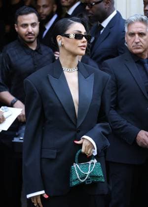 Oumaima Taleb Arrivals at Balenciaga Collection Haute Couture Fall Winter 2025 2026 fashion show during Paris Fashion Week PFW , on July 9th, 2025 Denis Guignebourg Bestimage Celebrities at Balenciaga Collection fashion show, during Paris Fashion Week, on July 9th, 2025 Paris France  Copyright: xDenisxGuignebourgx xBestimagexDenisxGuignebourgx xBestimagex