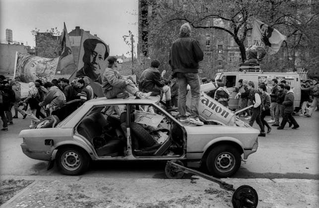 Erster Mai Deutschland, Berlin, 01.05.1992, 1. Mai 92, Alternative (Autonome) Mai - Demo, Kreuzberg, Mao, Â *** First May Germany, Berlin, 01 05 1992, 1 May 92, Alternative Autonomous May Demo, Kreuzberg, Mao, Â