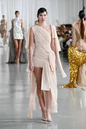 PFW - Anatomy Of Identity By Lever Runway A model walks the runway during the Anatomy Of Identity By Lever Couture Haute Couture Fall Winter 2025 2026 show as part of Paris Fashion Week at Palais de Tokyo on July 09, 2025 in Paris, France. Photo by Shootpix ABACAPRESS.COM Paris France  Copyright: xShootpix ABACAx