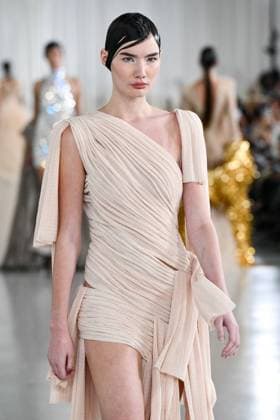 PFW - Anatomy Of Identity By Lever Runway A model walks the runway during the Anatomy Of Identity By Lever Couture Haute Couture Fall Winter 2025 2026 show as part of Paris Fashion Week at Palais de Tokyo on July 09, 2025 in Paris, France. Photo by Shootpix ABACAPRESS.COM Paris France  Copyright: xShootpix ABACAx
